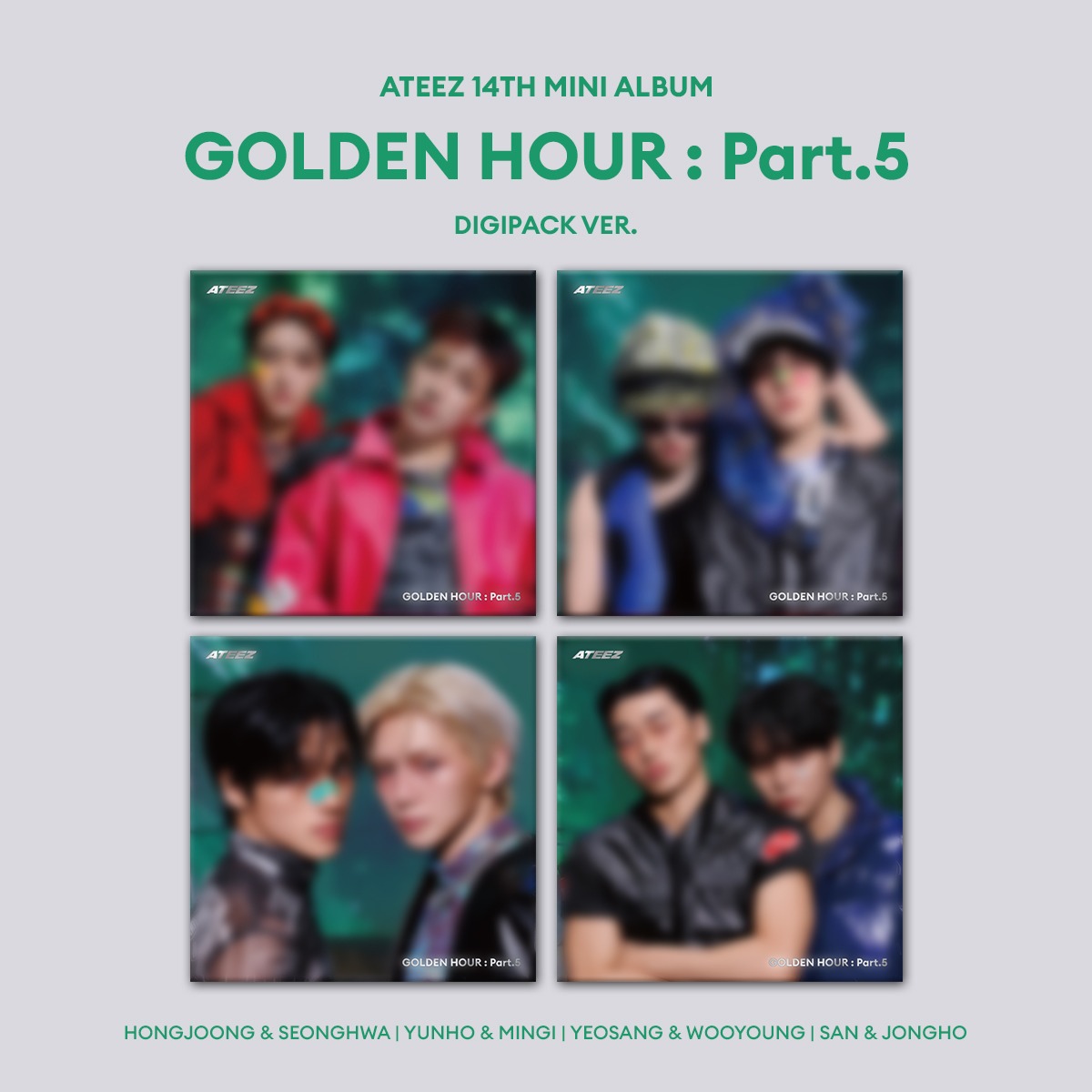 ATEEZ 14th Mini Album [GOLDEN HOUR : Part.5] (DIGIPACK UNIT VER